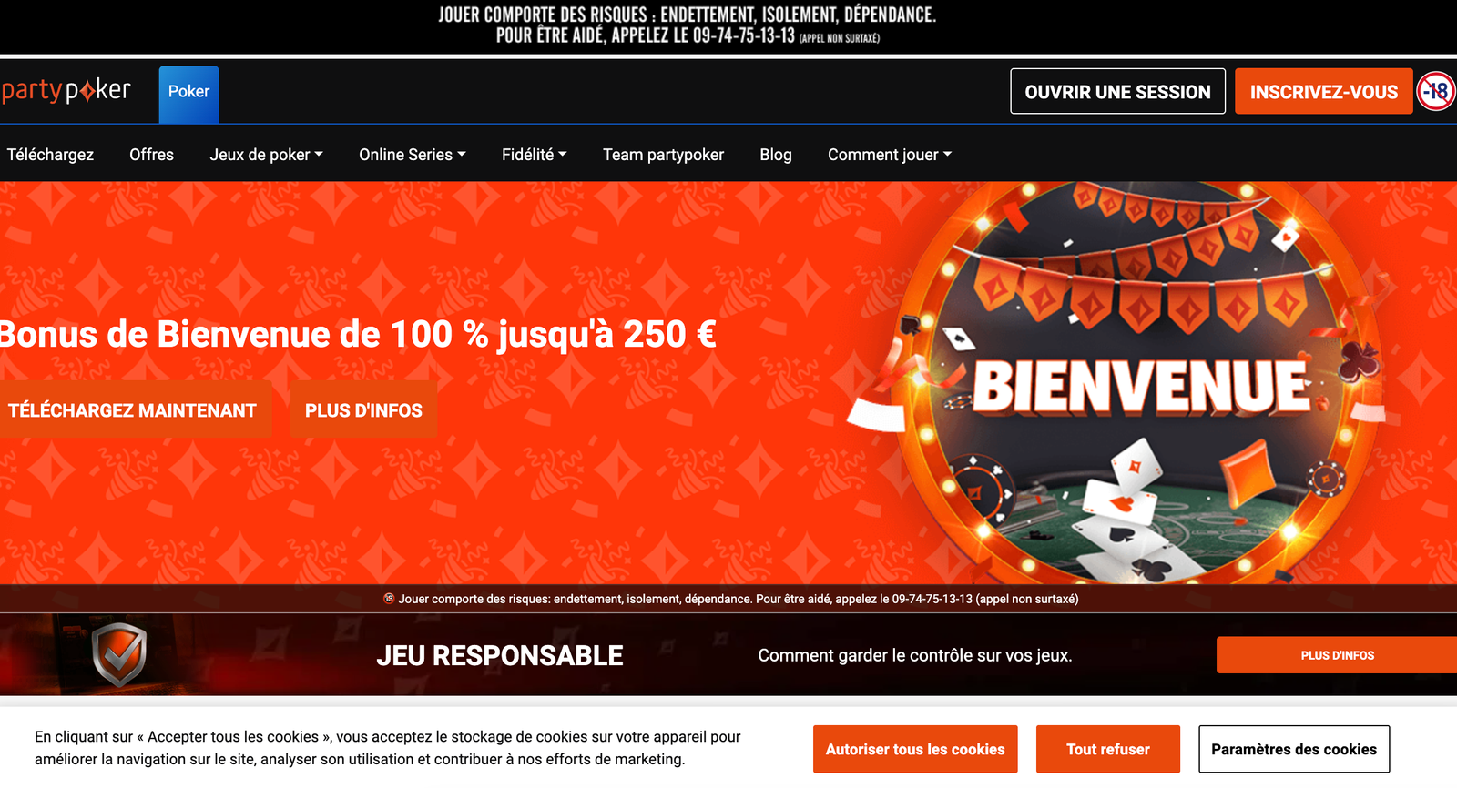 Partypoker casino en ligne fiable